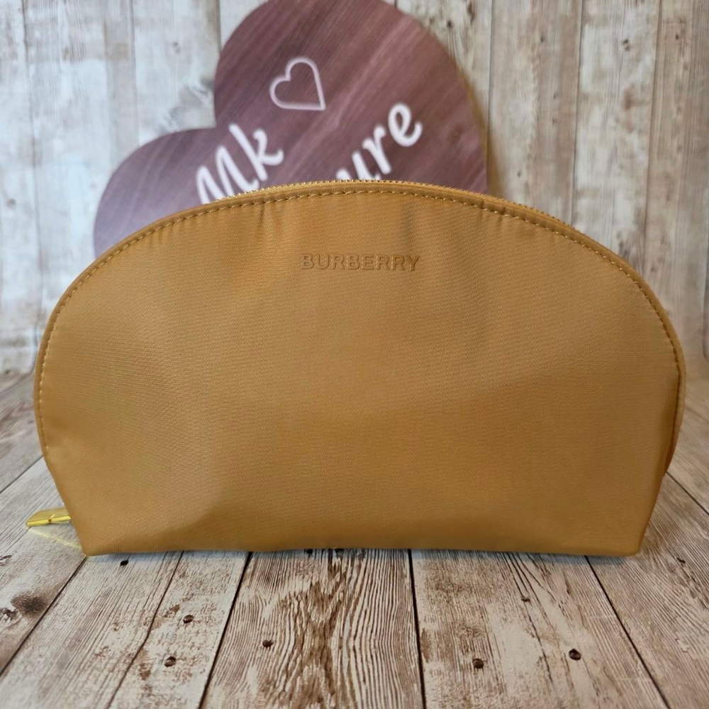 Women's Burberry Tan Cosmetic Bag - Picture 1 of 7